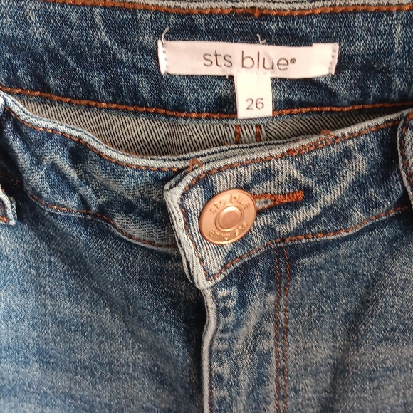 STS Blue Two-Tone Flare Jeans - Picture 6 of 11